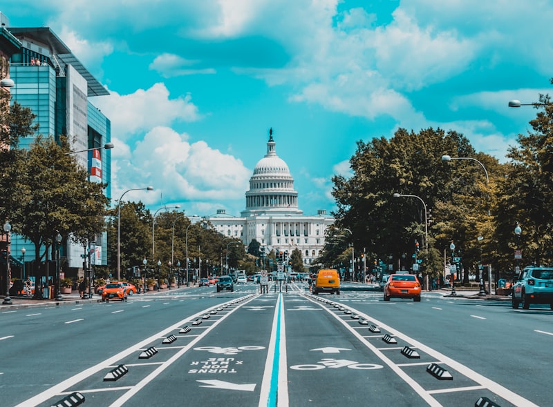 Government building representing federal employment